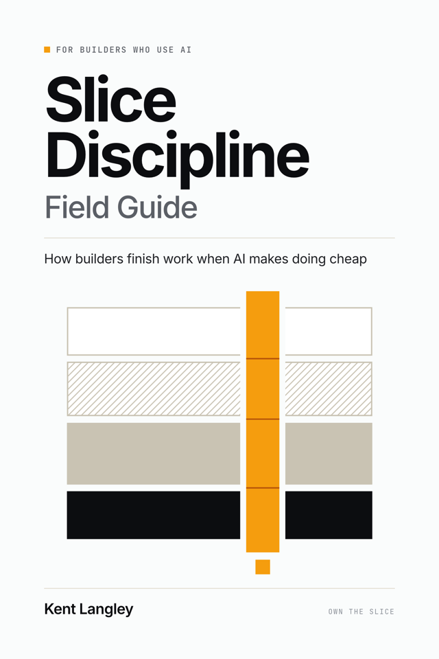 Cover of the Slice Discipline Field Guide by Kent Langley